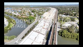 Coomera Connector Stage 1  September 2024  Drone 4k Part 3 [upl. by Karlens]