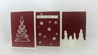 Weihnachtskarten basteln  DIY  Christmas Cards [upl. by Sabah]