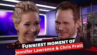 Jennifer Lawrence amp Chris Pratt Insult Each Other  Very Funny [upl. by Esirahs]