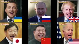 WW3 Leaders sing witch doctor [upl. by Novehc529]