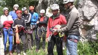 Via Ferrata Accidents  here is what happens to 80kg of dead weight being dropped [upl. by Sisto]