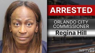 Regina Hill Orlando city commissioner arrested on elderly exploitation fraud charges [upl. by Lekram]