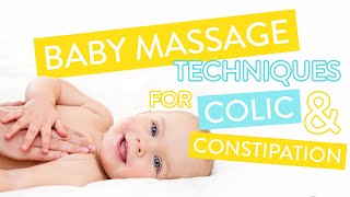 How To Treat Colic amp Constipation  Baby Massage Course Part Two  Channel Mum [upl. by Carrnan940]