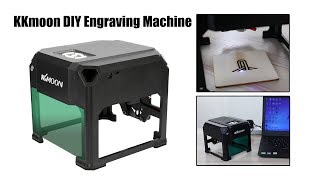 KKmoon DIY Compact Automatic Desktop Laser Engraving Machine 3000mw [upl. by Syd]