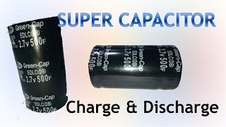 Super capacitor 500F 27V Charge and Discharge Testing [upl. by Brackely]