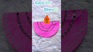 Easy Diwali card for school competition shorts youtubeshorts crafts kids [upl. by Eirak194]