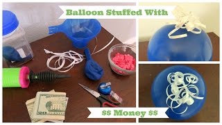 Balloon Stuffed With Money  Money Balloon [upl. by Hoyt]