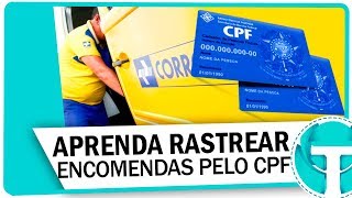 Como rastrear encomendas dos correios pelo CPF [upl. by Agate901]