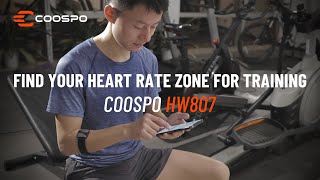 Find Your Heart Rate Zone for Training  COOSPO HW807 [upl. by Eerased649]