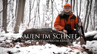 Sternstunde im Schnee Sauen amp Semprio  Krieghoff Inline Repetierer im Kreuzfeuer auf Drückjagd [upl. by Flin644]