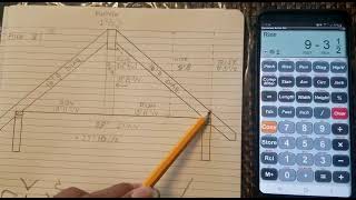 Como hacer un techo de 2 aguas o 2 caídas en la calculadora máster pro [upl. by Esyla]