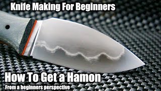 Knife Making  How To Make a Hamon Line On a Knife From A Beginners Perspective [upl. by Wurtz313]