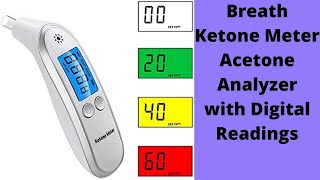 Breath Ketone Meter Acetone Analyzer with Digital Readings [upl. by Oiramal908]