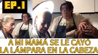 A mi mamá se le cayó la lámpara en la cabeza grabando un tik tok  EP1 [upl. by Garretson815]