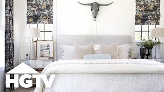 Tour the Master Bedroom  HGTV Smart Home 2018  HGTV [upl. by Almira]