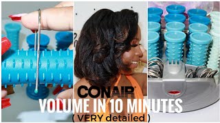 Conair 20 Roller Compact Setter CONAIR HOT ROLLERS Tutorial amp Review quick easy VOLUME Sacha Bloom [upl. by Mcgrody]