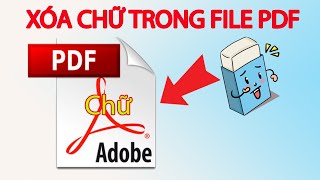 Cách xóa chữ trong file pdf [upl. by Essenaj]