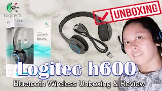 logitech h600 bluetooth wireless headset unboxing and testing [upl. by Heyde615]