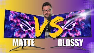 Matte vs Glossy OLED ASUS PG32UCDM vs PG32UCDP Which one wins [upl. by Notsur]