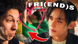 V FRIENDS MV Reaction  WHAT AM I WATCHING [upl. by Aicirtal]