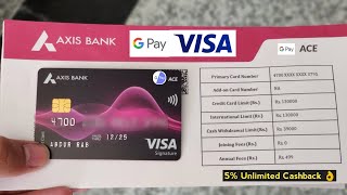 Axis Bank Google Pay ACE Credit Card Unboxing Setup Card in Google Pay [upl. by Akkimat863]