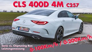 Mercedes CLS 400D 4MATIC OM656 2019  Beschleunigung amp Leistungsmessung [upl. by Richard]