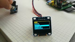 Rotary encoder based menu interface using OLED and Raspberry Pi [upl. by Elder693]