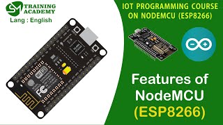 Features of NodeMCU ESP8266 Explained Clearly  English [upl. by Ardnekal944]