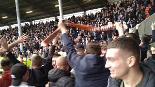 Blackpool v Preston 231021 Blackpool fans Winding up the Nobbers [upl. by Herzel]