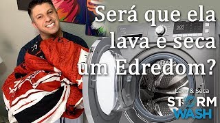 Lavando e Secando um Edredom Queen na Lava e Seca Midea [upl. by Dawna]