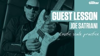 Joe Satriani Guest Lesson  Exotic scale practice TG235 [upl. by Cown]