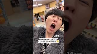 When the night shift playlist slaps at your local grocery store shopping comedy atsukookatsuka [upl. by Acinoda]