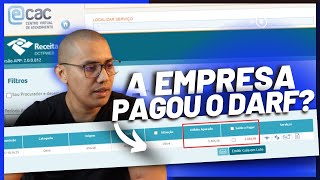 Como consultar o pagamendo do DARF INSS da DCTFWEB [upl. by Amadeo72]