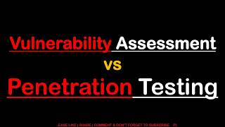 Vulnerability Assessment vs Penetration Testing  All detail in Hindi [upl. by Anihcak]