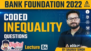 Coded Inequality Questions  Reasoning by Saurav Singh  Bank Foundation Classes 4 [upl. by Hna140]