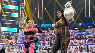 Go behind the scenes with Natalya amp Tamina for their epic WWE Women’s Tag Team Championship victory [upl. by Namdor]