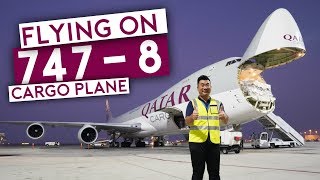 Flying on Qatar Airways B7478 Cargo Plane [upl. by Delacourt]