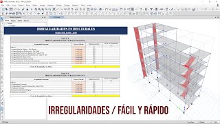 IRREGULARIDADES ESTRUCTURALES SEGUN NORMA E030 EN ETABS  V5 [upl. by Eelymmij]