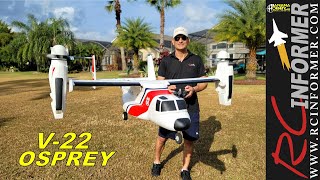 Banana Hobby BLITZRC WORKS V22 OSPREY Hover amp Forward Flight Demo By RCINFORMER [upl. by Eceinahs]