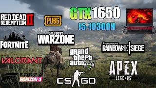 GTX 1650 laptop Test in 12 games ft i510300H in 2021 [upl. by Woothen]