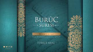 BURÛC SURESİ  Türkçe Meal [upl. by Idmann]