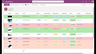 Microsoft Lists Using formatting and conditional rules [upl. by Tomchay]