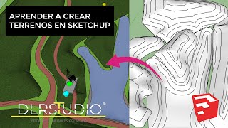 COMO CREAR UNA TOPOGRAFIA EN SKETCHUP  SANDBOX TUTORIAL [upl. by Stone]