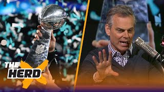 Colin Cowherd reacts to the Eagles beating the Patriots to win Super Bowl LII  THE HERD [upl. by Annoynek322]