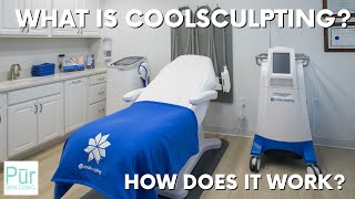 WHAT IS COOLSCULPTING AND HOW DOES IT WORK  Freeze Away Body Fat  PUR SKIN CLINIC [upl. by Sillert151]