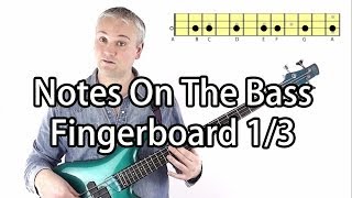 How To Learn Notes On The Bass Guitar 13 [upl. by Lleinnad]