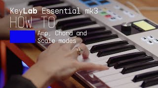 KeyLab Essential mk3  How To Use The Arpeggiator [upl. by Horsey]