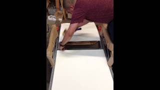 How to replace a sling fabric on a head rest Chaise Lounge [upl. by Urbanna]