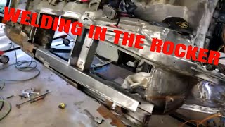 MERCEDES W108W109 WELDING IN THE INNER ROCKER [upl. by Oiznun]