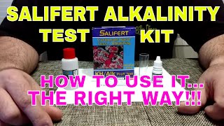 Salifert Alkalinity Test Kit  How To Use It  The Right Way [upl. by Assenar]